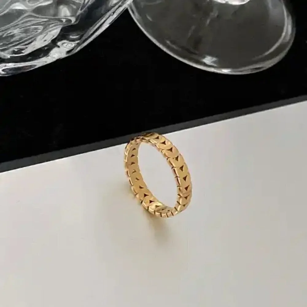 Gold Wheat Ear Design Ring